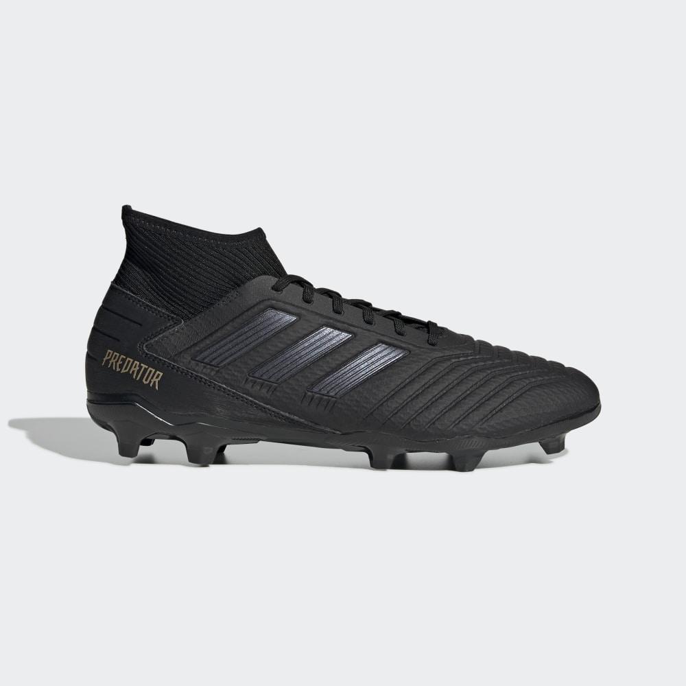 Adidas Men's Predator 19.3 Firm Ground Football Boots Black/Gold Metal Ireland F35594